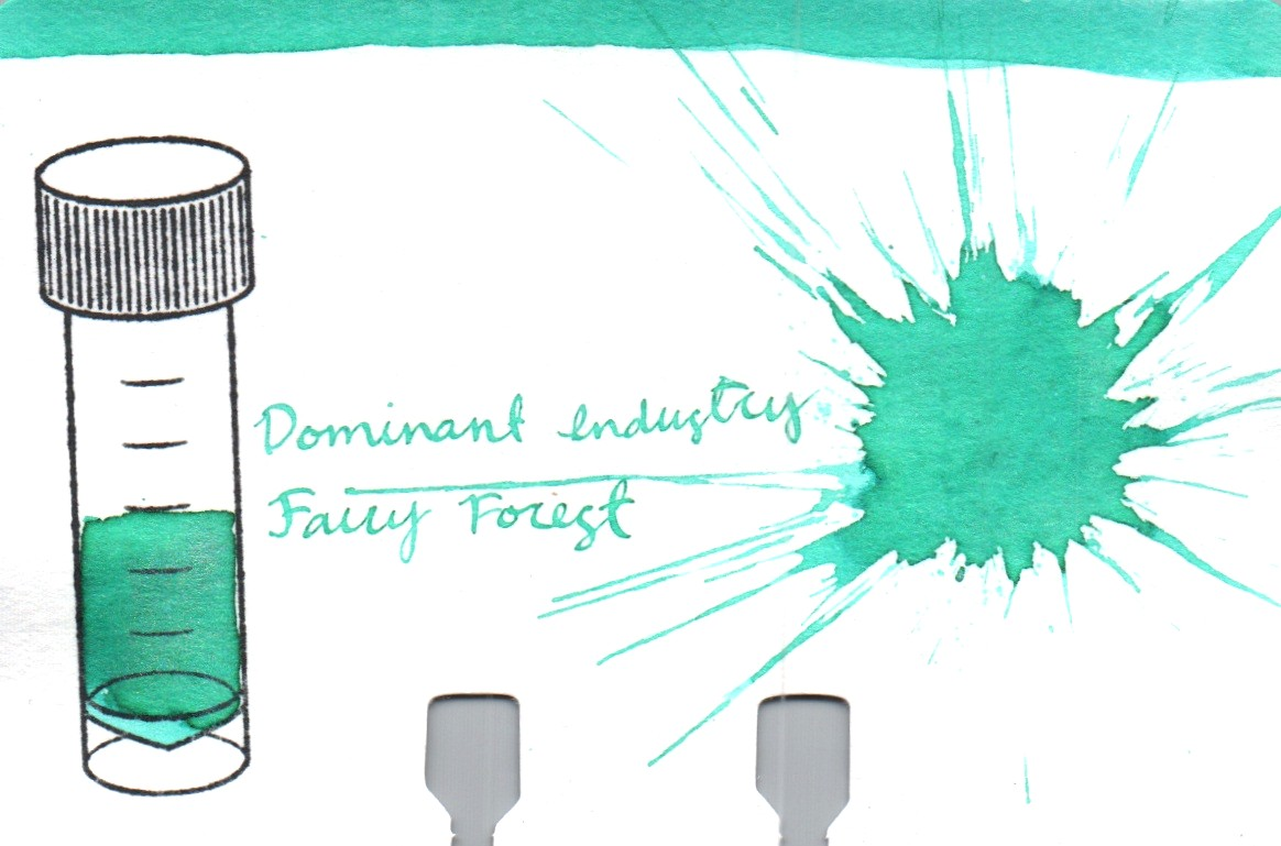 An ink swatch of Dominant Industry – Fairy Forest