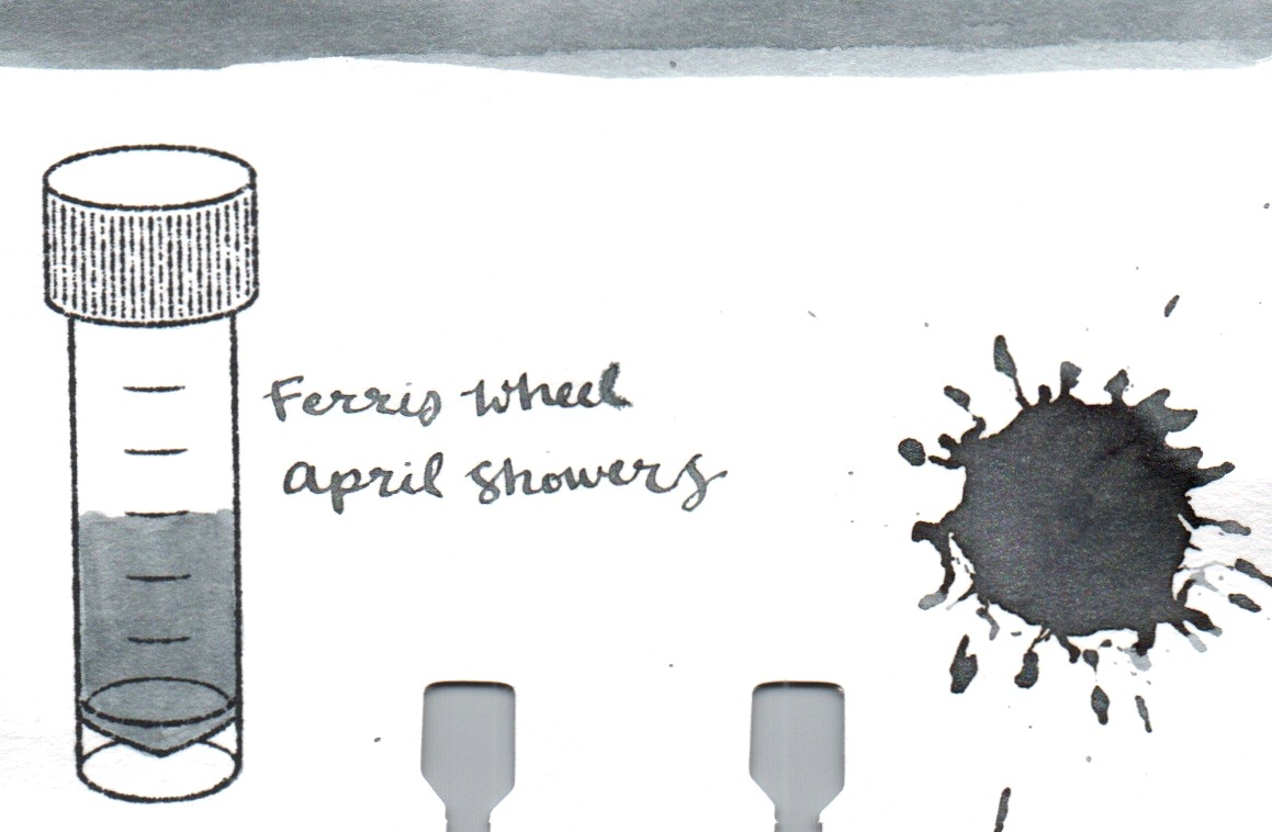 An ink swatch of Ferris Wheel Press – April Showers