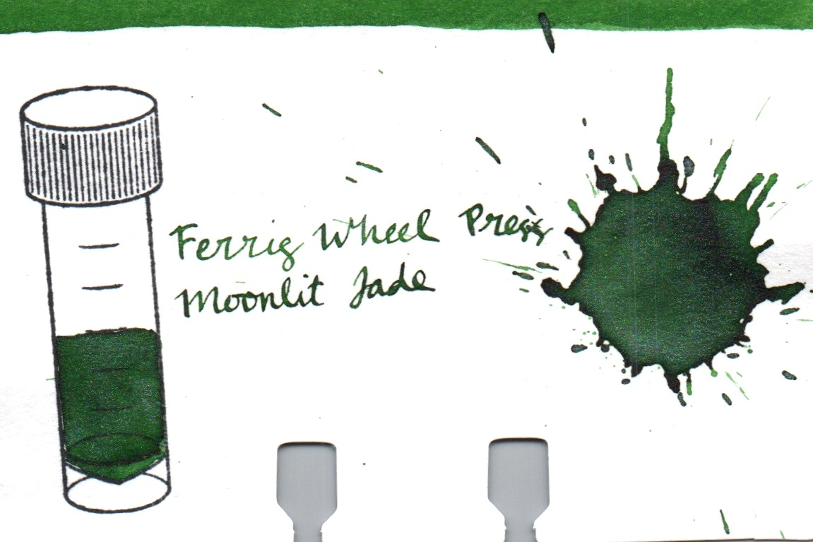 An ink swatch of Ferris Wheel Press – Moonlit Jade