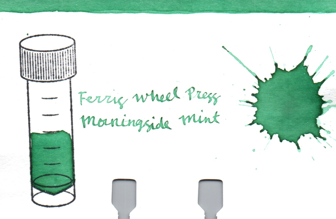 An ink swatch of Ferris Wheel Press – Morningside Mint