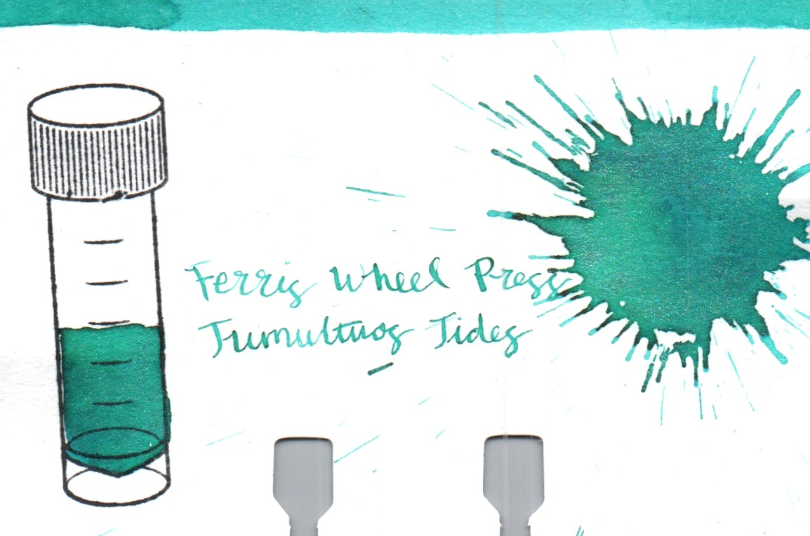 An ink swatch of Ferris Wheel Press – Tumultuous Tides
