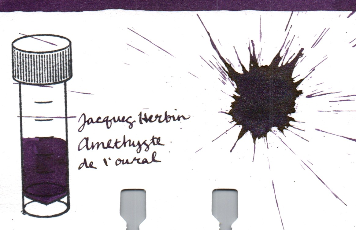 An ink swatch of Jacques Herbin – Amethyste de l'Oural