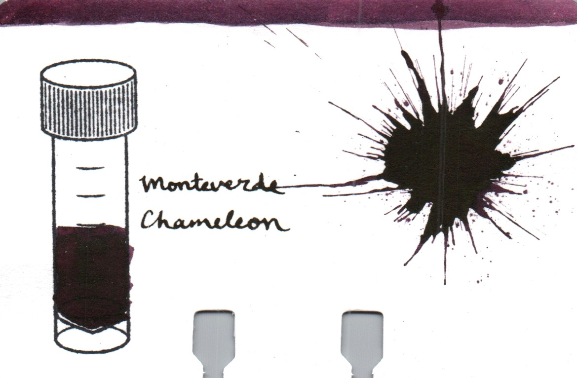 An ink swatch of Monteverde – Chameleon