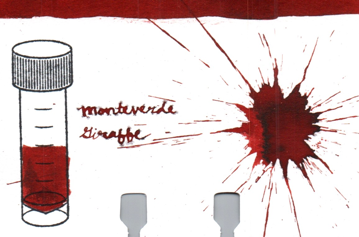 An ink swatch of Monteverde – Giraffe