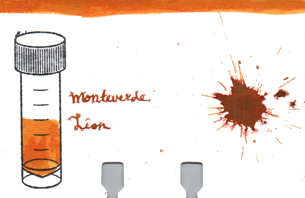 An ink swatch of Monteverde – Lion