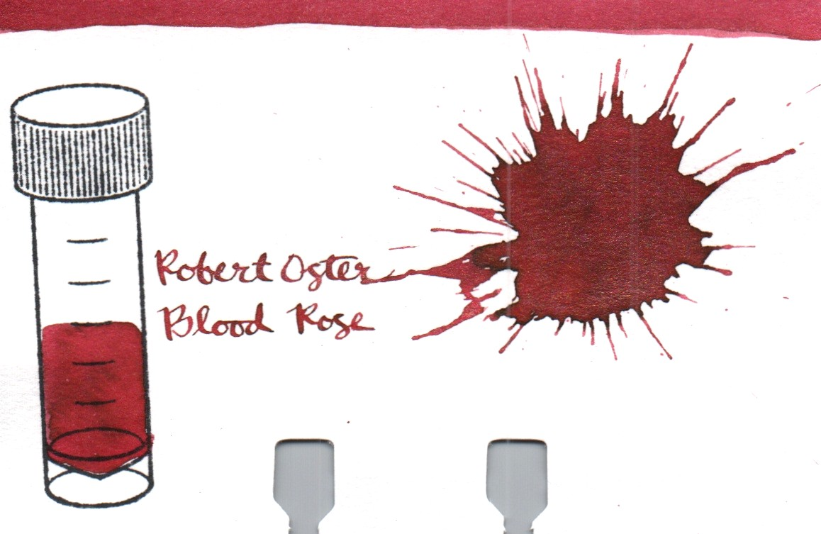 An ink swatch of Robert Oster – Blood Rose
