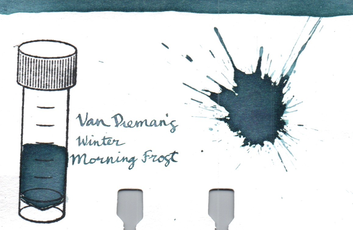 An ink swatch of Van Dieman's – Morning Frost