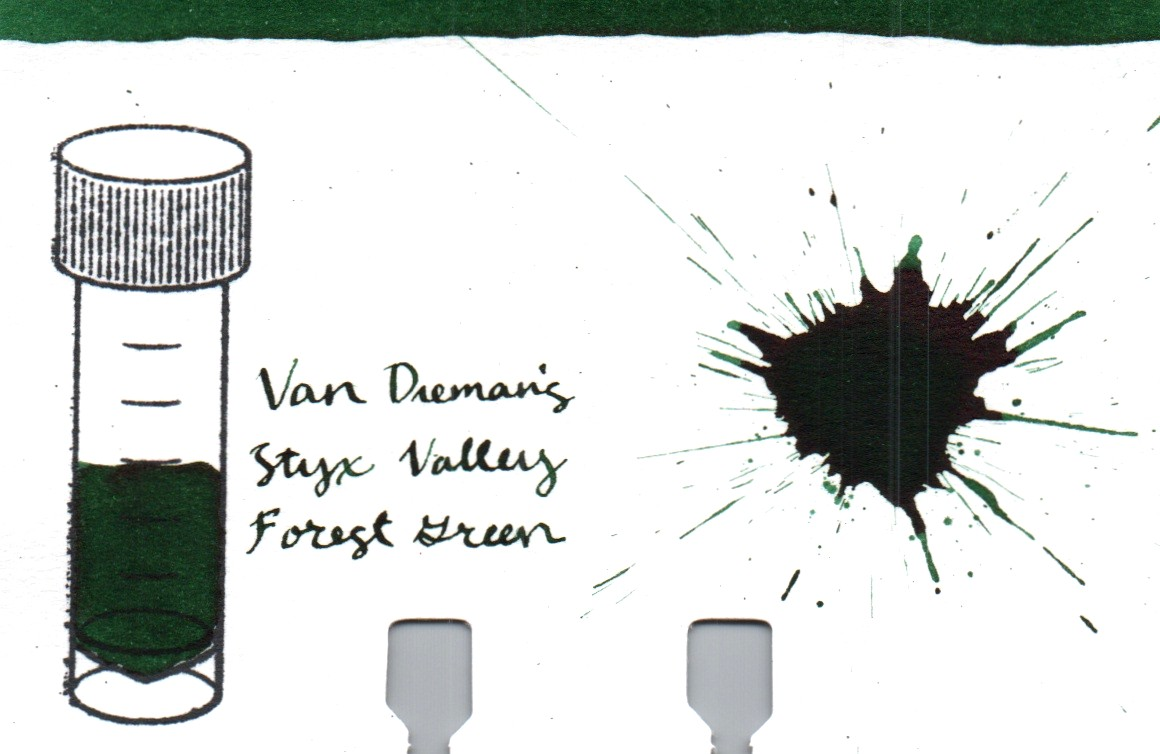 An ink swatch of Van Dieman's – Styx Valley Forest Green